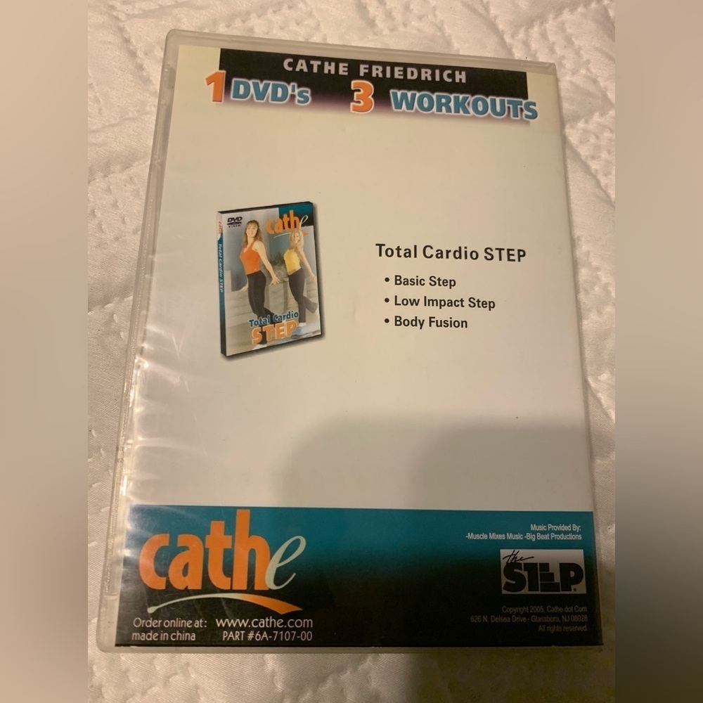 CATHE STEP DVD. Total Cardio Step workout. 3-workouts on 1 DVD. - Picture 3 of 4